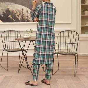 ชุด PW4131ผ้าสักหลาดสีเขียวของผู้หญิง - Product Image 1