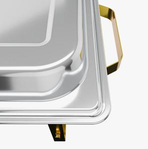 Juego de Recipientes para Buffet de Acero Inoxidable 304 de 8QT Premium, Servidor Doble para Restaurantes y Eventos al Mejor Precio - Product Image 3