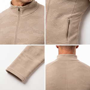 <b>Men</b> Muscle Fit Gym <b>Jacket</b> Eco-Friendly Yoga Exercise Side Pockets Zipper Top <b>Men</b> High Compression Printed Yoga Track <b>Jackets</b> - Product Image 6