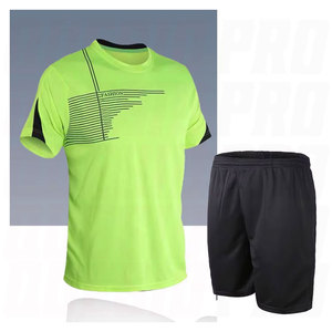 Maillots de football haut de gamme pour hommes, survêtement de football à manches courtes, tenue d'entraînement de football, t-shirt et short de sport actifs pour l'été - Product Image 3