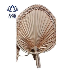HIGH QUALITY Eco Friendly Hand <b>Fan</b> Palm Leaf Woven Bulk Supply Handheld Cooling <b>Fan</b> For <b>Wedding</b> Favor Party Decorating Bulk - Product Image 1