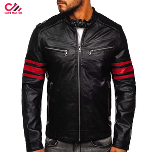 Chaqueta de Cuero PU Premium para Hombre, Estilo Motero, Elegante y Duradera, Ropa Exterior de Moda para Venta al Por Mayor OEM - Product Image 1