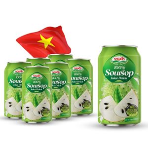 La mejor calidad Nawon Soursop Juice Drink 330ML Can Soft Dink NFC Juice con sabor de Vietnam Food and Beverage Manufacturer OEM - Product Image 1