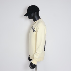 Sweat-shirt ras du cou Fear Of College pour homme, coupe classique, en coton tricoté, décontracté, pour l'automne, avec imprimé lettres sur le devant - Product Image 2
