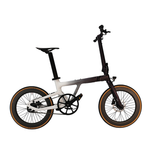 Fibra de carbono 13KG Marco ultraligero 20 pulgadas Manillar de una pieza Cables ocultos Diseño compacto Bicicleta plegable eléctrica OEM/ODM X6 - Product Image 2