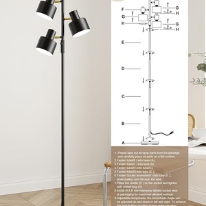 Lampe de sol d'angle LED intelligente à intensité variable avec fonction minuterie pour maisons modernes - Product Image 3