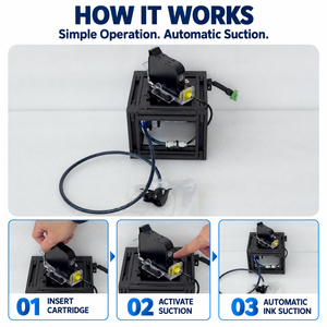 Uniplus - Mini Máquina de Vacío Automática para Cartuchos de Tinta TIJ, Compatible con HP45, para Cartuchos de 0.5 Pulgadas (12.7 mm) con Succión de Tinta - Product Image 2