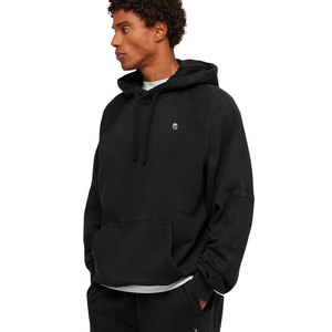 Sudadera con Capucha Negra Premium para Hombre, Corte Holgado, Forro Polar Grueso, Estilo Casual Urbano - Product Image 3