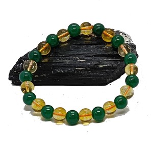 High quality Citrine Green aventurine Crystal Gemstone Bead Bracelet Fashion Charm Jewelry for Men Women for Energy Meditation - Product Image 3