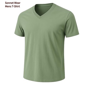 T-shirts à manches courtes pour hommes, col en V - Product Image 1