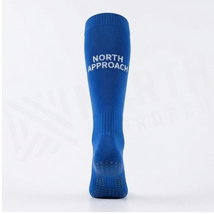 North Approach <b>Knee</b> <b>High</b> Running <b>Socks</b> Blue Breathable Knitted for Adults - Product Image 2