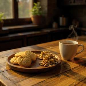 Bandeja de servir hecha a mano de madera de nogal con diseño de encaje tallado, plato ovalado, tabla rústica para desayuno, plato de madera para aperitivos, bandeja de nogal natural. - Product Image 1