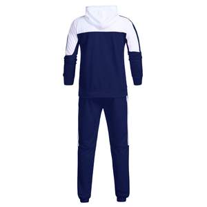 Ensemble de survêtement à capuche pour homme, design color block, sweat-shirt et pantalon décontractés à manches longues, polyester respirant, vêtements d'automne - Product Image 3