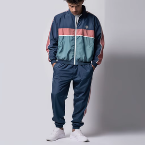 Wholesale Custom logo <b>Pullover</b> Jacket <b>Men's</b> Sets <b>Men</b> Blank Tracksuits Windbreaker Nylon Tracksuit Set Track Suit for <b>Men</b> - Product Image 1