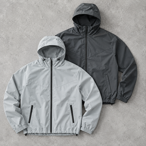 Veste coupe-vent en nylon pour hommes, doublure en mesh, pour marques de streetwear américaines, couleur personnalisée, faible MOQ, vente en gros. - Product Image 5