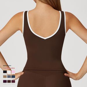 Top Deportivo Ecológico para Mujer, Transpirable, Ligero, de Spandex/Nylon, Espalda Descubierta, para Yoga, Ajuste Delgado, Chaleco para Ejercicio, Gimnasio - Product Image 2