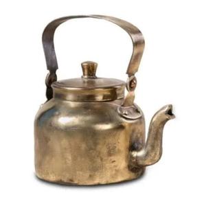 Dallah pour la restauration, théière arabe, bouilloire, finition plaquée or, cafetière en laiton, théière en métal, article très vendu - Product Image 2