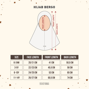 Hijab Golden Bergo cómodo para niñas, con tela transpirable de algodón de bambú y un suave estiramiento. - Product Image 6
