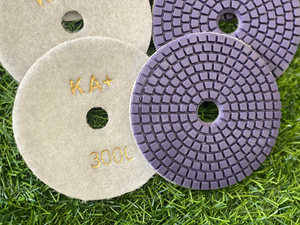 Amoladora personalizada KA + 3,5mm 100mm Almohadilla de pulido en seco para granito Piedra de hormigón OEM Proveedor de Vietnam - Product Image 4