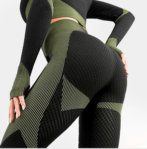 Leggings de yoga taille haute avec découpes, short en Spandex/Nylon, extensible dans quatre directions, séchage rapide, taille élastique, pour femme, entraînement - Product Image 5