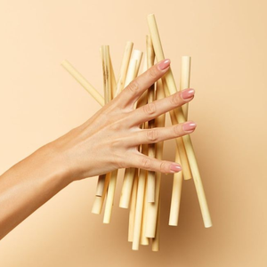 Vente chaude 100% Paille de bambou naturelle écologique 20cm * 8mm Paille à boire chaude et froide jetable Paille en fibre de bambou naturelle - Product Image 4