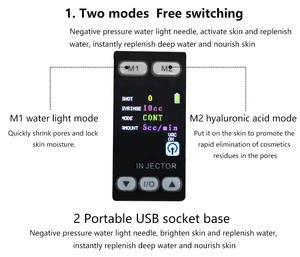 Prix le plus bas EZ pression négative messothérapie humidité haute intensité énergétique lumière de l'eau usage domestique beauté Machine faciale - Product Image 2