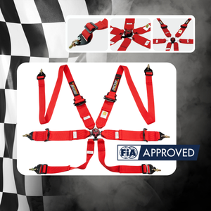 Ceinture de sécurité de course professionnelle FIA 8853 2016, harnais à 6 points, marque TBRACING SPORT, vente en gros pour voitures de sport automobile - Product Image 2