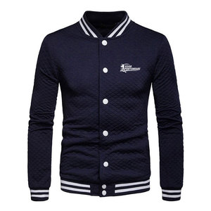 Chaqueta Varsity para Hombre, Estilo Clásico, Tejido de Lana, Logotipo Frontal, Transpirable, Ecológica, para Ropa de Invierno Informal - Product Image 1
