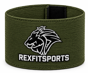 Brassard de sport personnalisé, élastique et ajustable, avec fermeture auto-agrippante, logo brodé, accessoire d'entraînement - Product Image 1