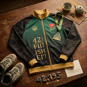 Wholesale <b>Running</b> Finisher <b>Jacket</b> Custom Logo Marathon Event <b>Jacket</b> Supplier Breathable <b>Lightweight</b> Sportswear Wholesale - Product Image 3