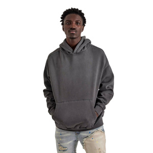 Sudaderas con Capucha Extra Grandes de Algodón 100% Orgánico Spark Clothing para Hombre, Sudaderas de Invierno con Cordón, Lavado a la Piedra, Ropa Casual - Product Image 1