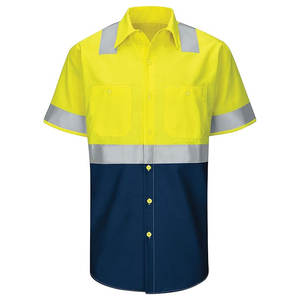 Camisetas de seguridad de alta visibilidad, camisetas de manga larga reflectantes para construcción, ropa de trabajo de alta visibilidad para hombres, ropa de trabajo. - Product Image 6