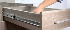 Aodeli moderno hogar cocina suave extensión completa bola de acero cajón gabinete zinc plateado de fábrica vietnamita para comedor - Product Image 3