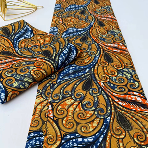 Tissu africain imprimé à la cire et tissu en coton Ankara de qualité supérieure avec motifs vibrants pour vêtements traditionnels et designs uniques de Maputo - Product Image 1
