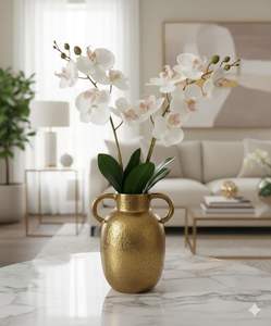 Mini Florero Decorativo Dorado de Aluminio para Mesa, Sala de Estar, Oficina y Centro de Mesa - Product Image 5