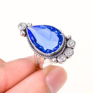 Anillo de plata con gema de tanzanita azul, plata de ley 925, joyería hecha a mano, regalo para mujeres y niñas - Product Image 2