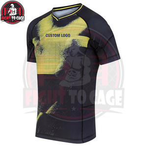 เสื้อรัดกล้ามเนื้อผู้ชายสั่งทำคุณภาพสูงสำหรับ BJJ MMA ขายส่ง - Product Image 3