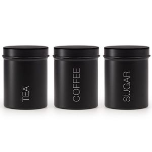 Modern Metal Kitchen <b>Storage</b> Canister with Lid Bread <b>Bin</b> Tea Coffee Sugar Jar for Modern Kitchen - Product Image 1