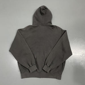 Custom Men's 100% Cotton Zip up Hoodies Zip up Oversize Heavyweight Blank Hoodies 450 GSM Vintage Acid Wash Soft Hoodies - Product Image 2