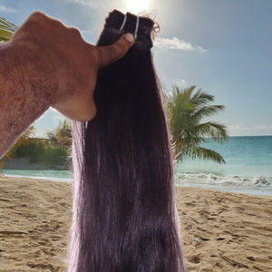 Pas cher en gros 100% cheveux indiens 5A grade vague naturelle vierge cheveux de temple, teintable naturel tissage de cheveux - Product Image 1