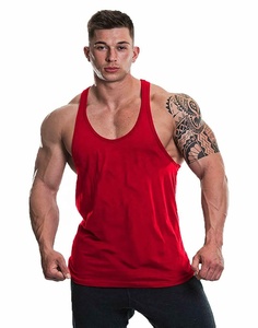 Stock Wholesale Rib Sleeveless 100% Cotton <b>Singlet</b> <b>Men</b> T Shirt Wholesale New Arriving Cotton Polyester Tank Top T Shirts - Product Image 1