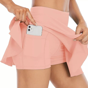 กระโปรงกีฬาผู้หญิงน้ำหนักเบา แบบสั่งทำพิเศษ สำหรับเทนนิส วิ่ง ออกกำลังกาย ผู้ผลิต OEM - Product Image 3