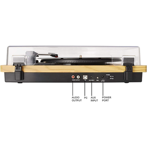 Lecteur de vinyle sans fil Bluetooth 5.0 avec haut-parleurs, entrée AUX, lecteur de disques pour système <span class=keywords><strong>audio</strong></span> domestique - Product Image 3