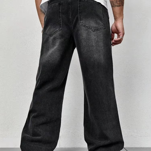 Pantalones Vaqueros Holgados de Corte Bootcut para Hombre, Lavado Claro, Estilo Vintage de los 90, Ropa Urbana, Secado Rápido - Product Image 2