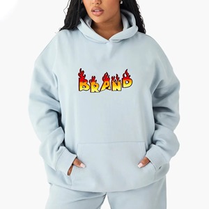 Sudaderas con Capucha de Invierno para Mujer de Alta Calidad, 100% Algodón, Estilo Urbano, con Cierre y Diseño de Pedrería, con Logotipo Personalizado y Servicio OEM - Product Image 2