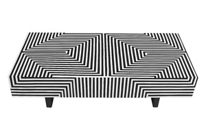 Mesa de Centro Ecológica, Duradera, Multifuncional, Moderna, de Lujo, Estilo Nórdico Minimalista, Hecha a Mano con Incrustaciones de Hueso, para Sala de Estar y Hogar - Product Image 5