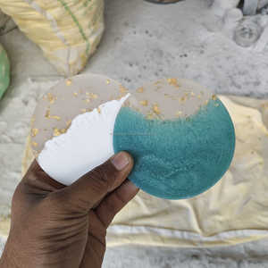 Sous-verres en résine de luxe, écologiques et élégants, pour la décoration de table de cuisine. Sous-verres en résine en gros pour la décoration intérieure. - Product Image 3