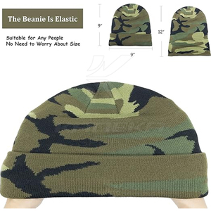 Gorros de Punto Suaves para Invierno, Cómodos, Ligeros, de Alta Calidad, Unisex, Ajustables, para Uso Diario, Casual y a la Moda - Product Image 4