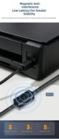 Câble de données USB Type-C blindé en stock, conforme EMI/CE, blindage en feuille d'aluminium, tressage en cuivre pur, PVC, 1 mètre