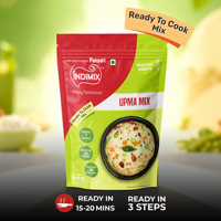 Mélange d'Upma Indimix certifié FSSAI de qualité supérieure, 500 g, mélange instantané de Rava Upma en sachet